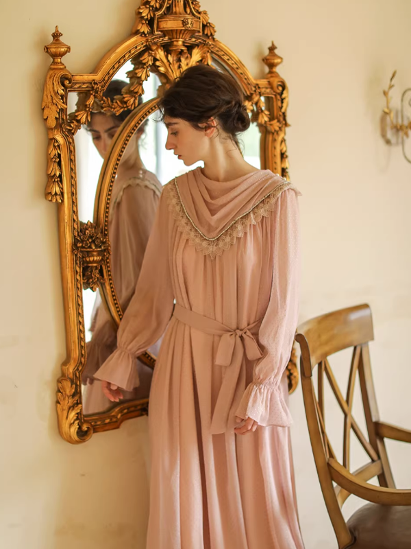 Whispering Pink Vintage Charm Dress