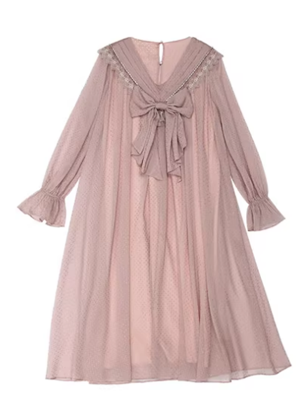 Whispering Pink Vintage Charm Dress