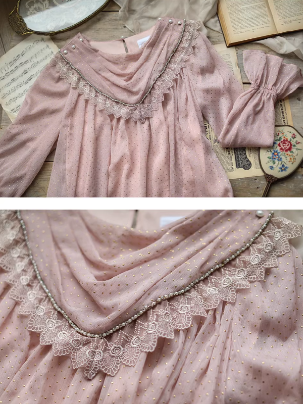 Whispering Pink Vintage Charm Dress