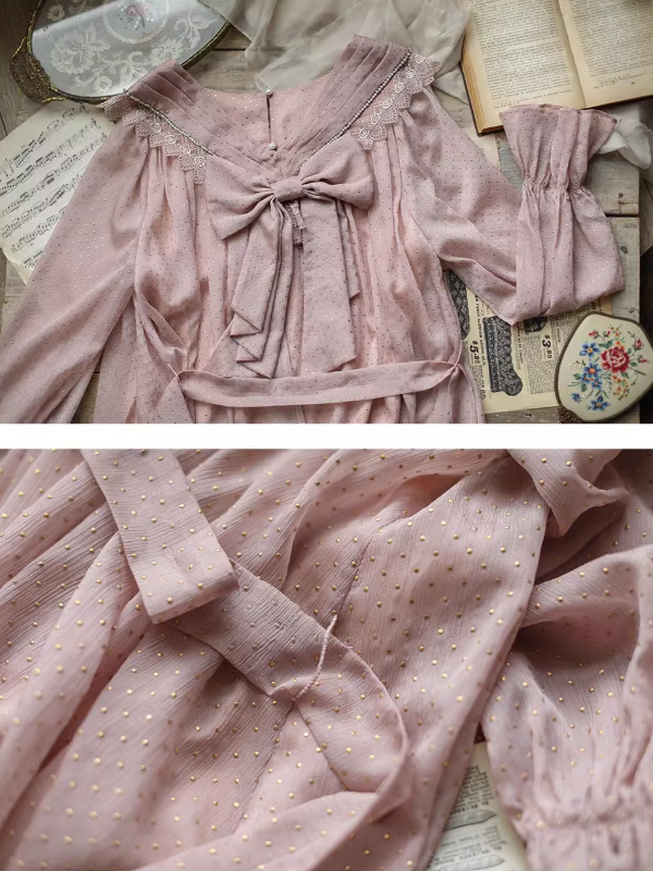 Whispering Pink Vintage Charm Dress