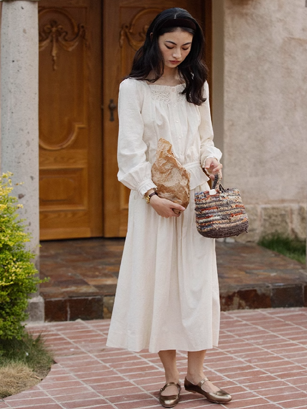 Classic Elegance Ivory Skirt