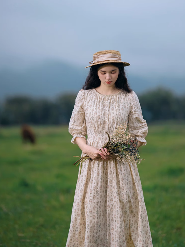 Enchanted Meadow Floral Lace Dress