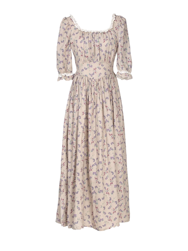 Spring Blossom Vintage Lace Dress