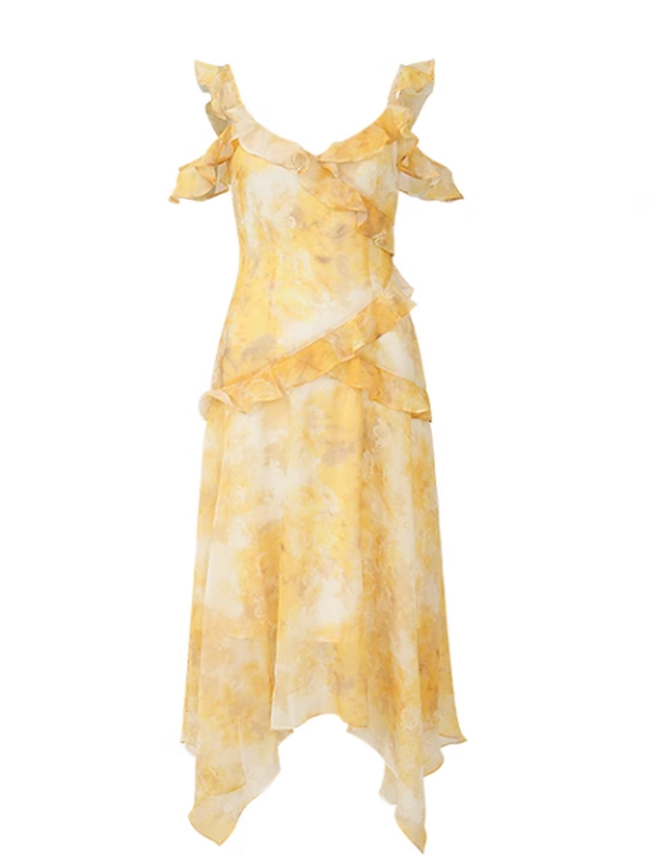 Sunshine Blossom Frill Dress