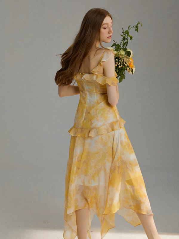 Sunshine Blossom Frill Dress