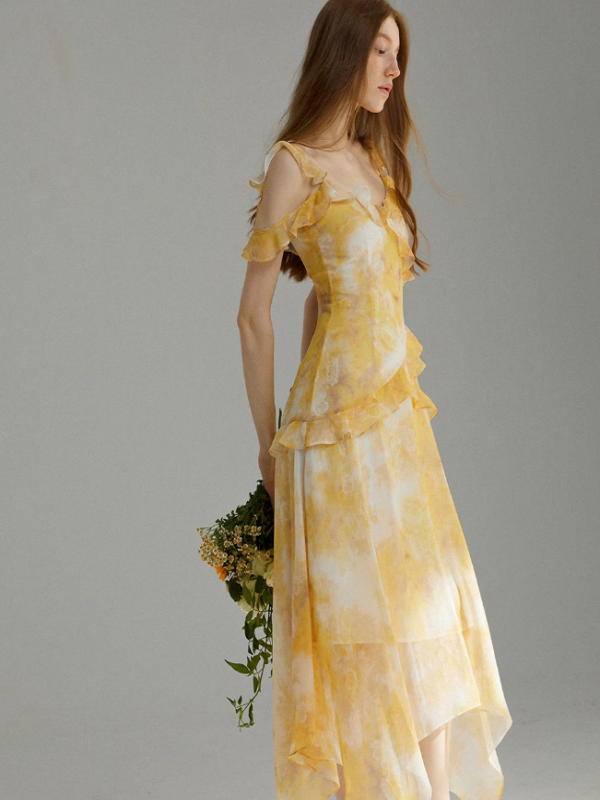 Sunshine Blossom Frill Dress