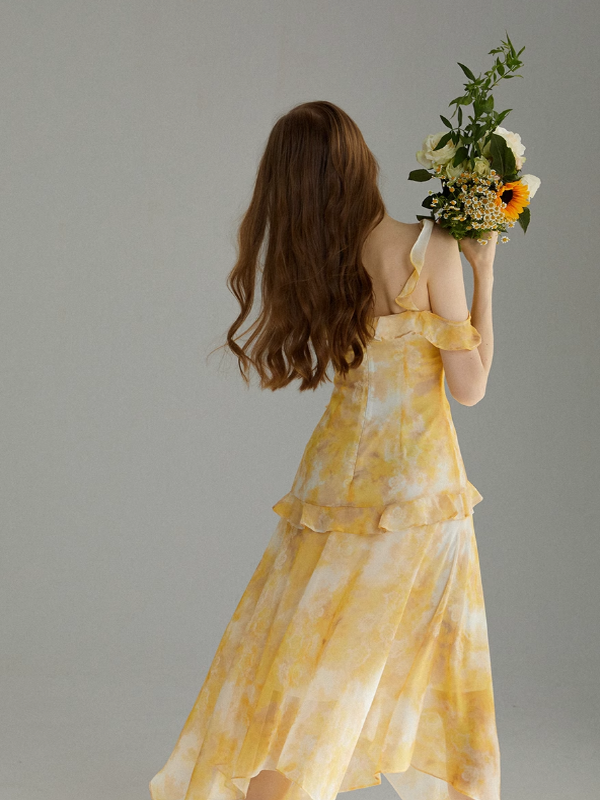 Sunshine Blossom Frill Dress