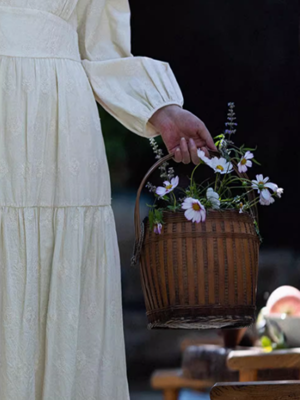 Cottage Embroidered Cotton Dress