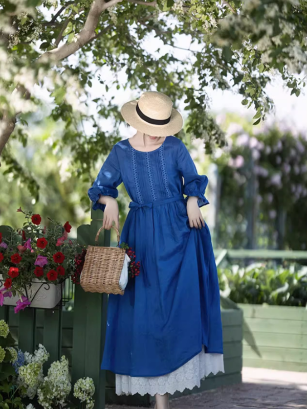 Spring Bloom Blue Dress