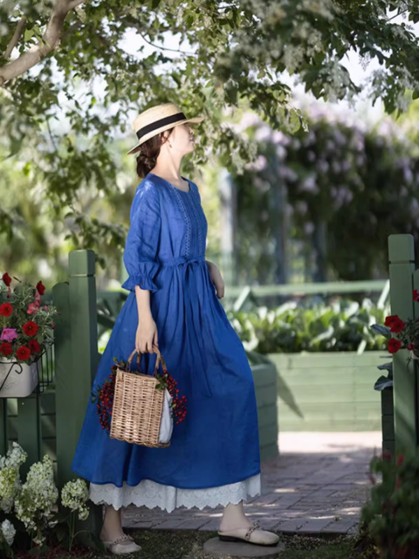 Spring Bloom Blue Dress