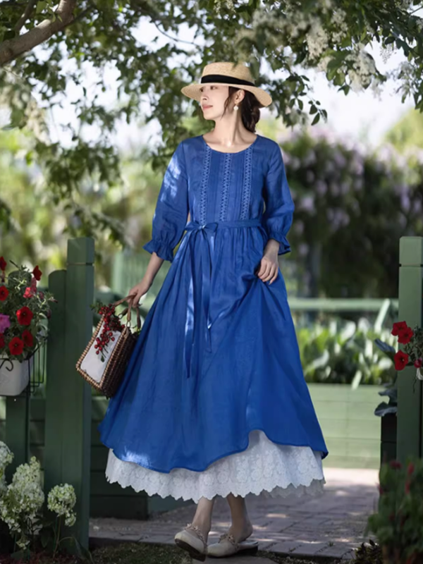 Spring Bloom Blue Dress