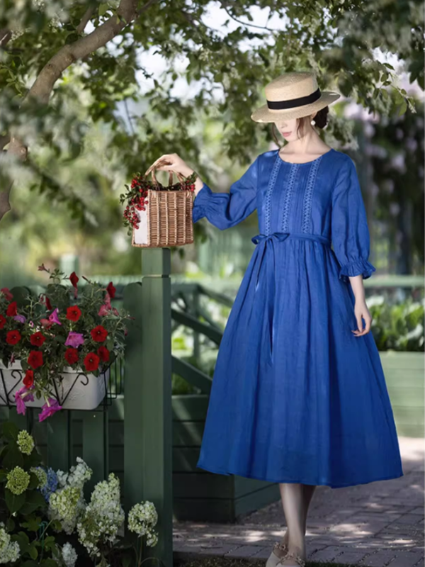 Spring Bloom Blue Dress