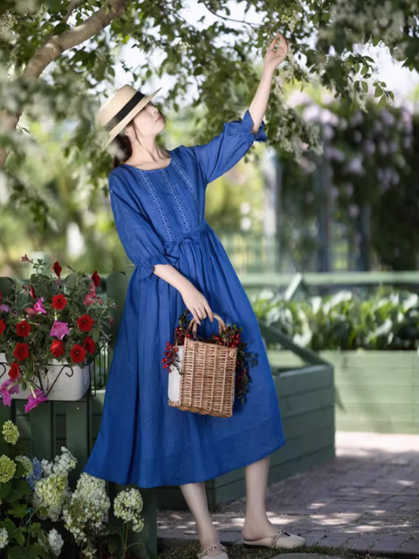 Spring Bloom Blue Dress