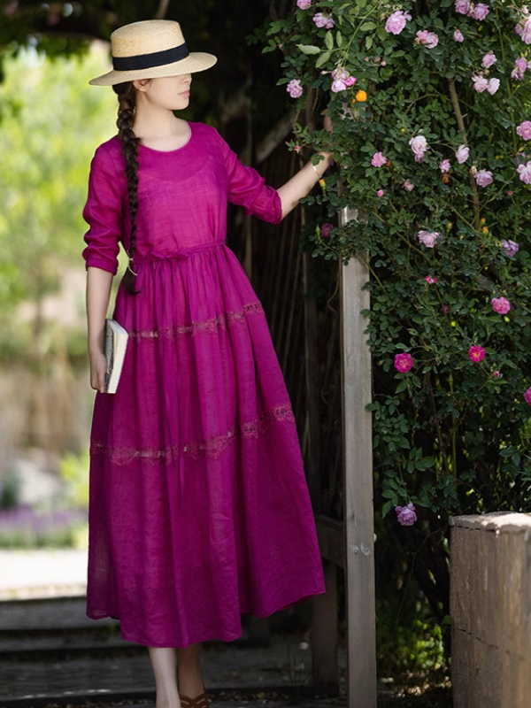 Enchanted Garden Pink Long Dress