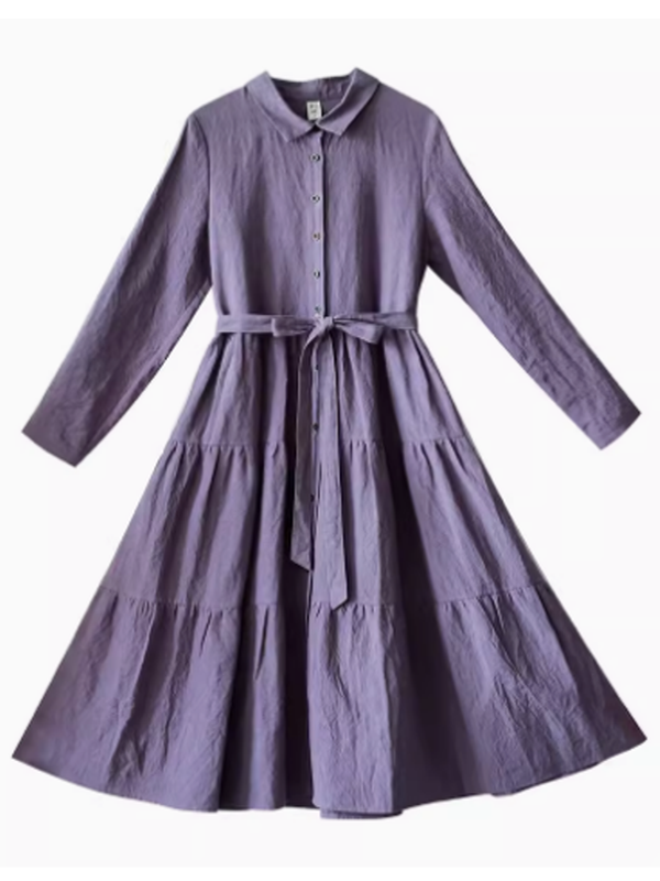 Purple Meadow Hemp Dress