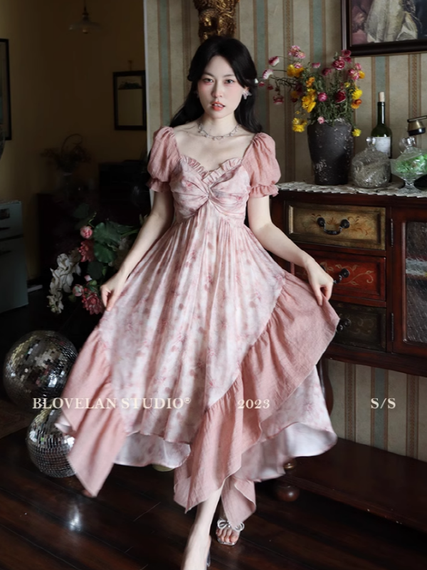 Enchanted Floral Frill Princess Dress