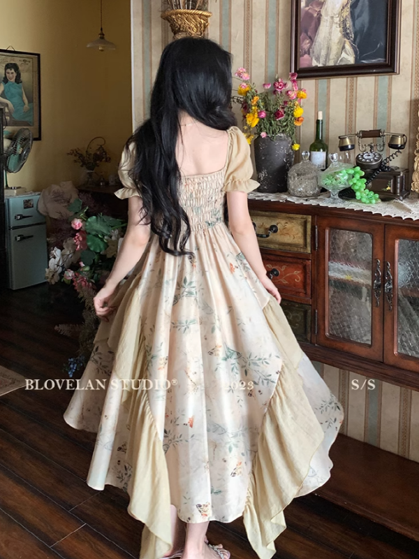 Enchanted Floral Frill Princess Dress