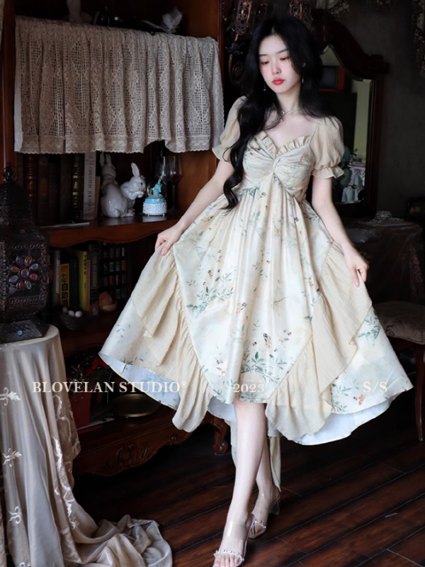 Enchanted Floral Frill Princess Dress