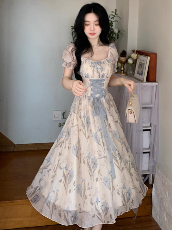 Sky Blossom Elegance Dress