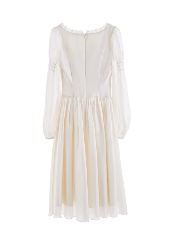 Sunlit Terrace Ivory Elegance Dress