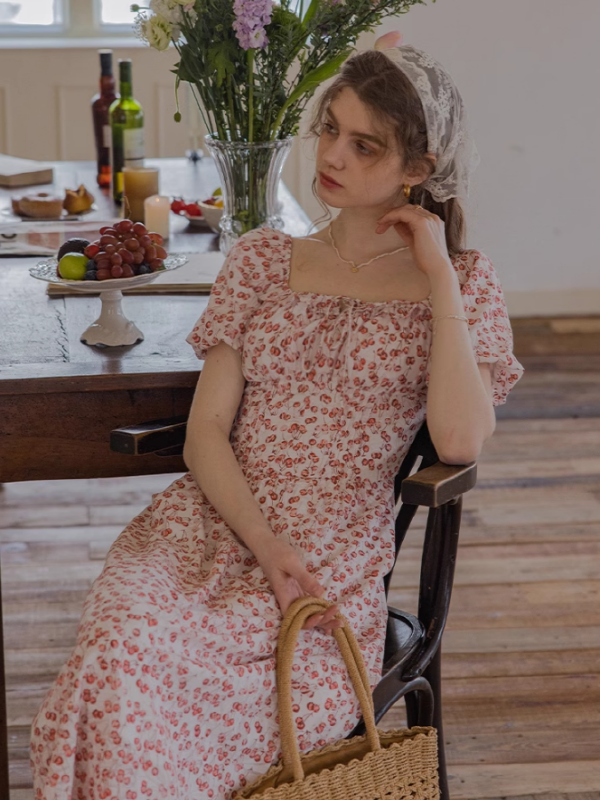 Sweet Pink Cherry Dream Dress