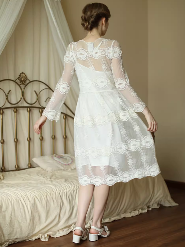 Ethereal Victorian Blossom Dress