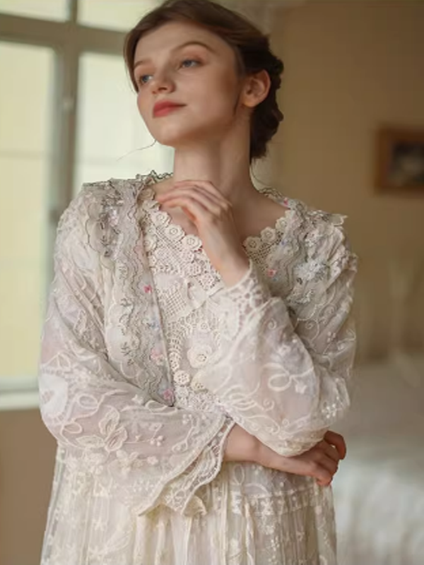 Ethereal Victorian Blossom Dress