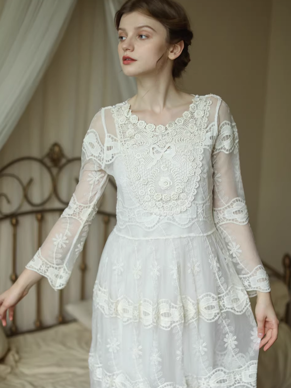 Ethereal Victorian Blossom Dress