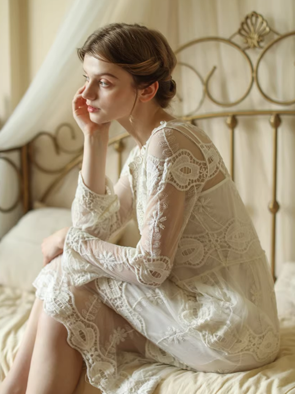 Ethereal Victorian Blossom Dress