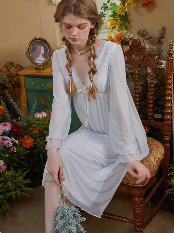 Lace Garden Fantasy Nightgown