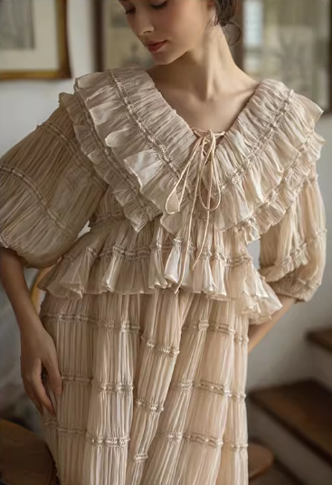 Victorian Grace Light Pink Dress