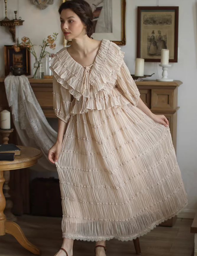 Victorian Grace Light Pink Dress