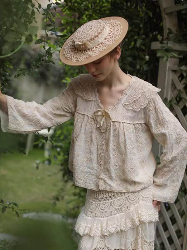 Nature's Embrace Beige Blouse