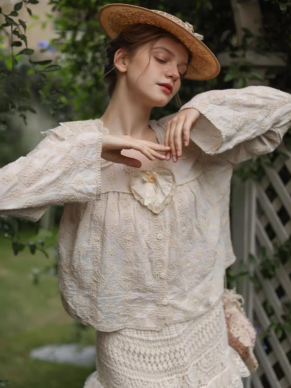 Nature's Embrace Beige Blouse