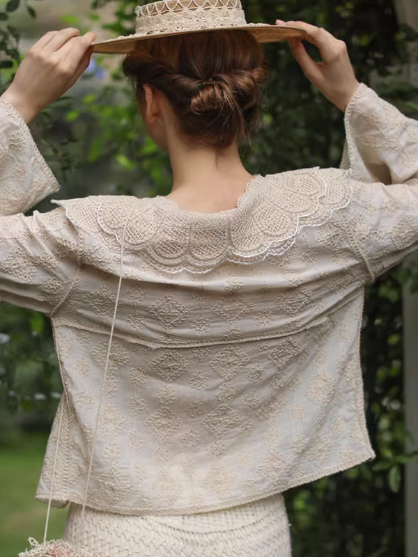 Nature's Embrace Beige Blouse