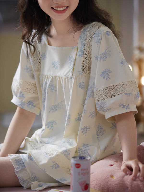 Ivory Sky Blossom Pajama