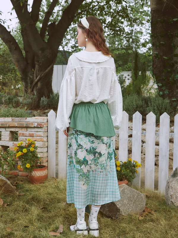 Floral Patchwork Fantasy Skirt