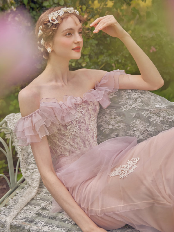 Ethereal Floral Enchantment Dress