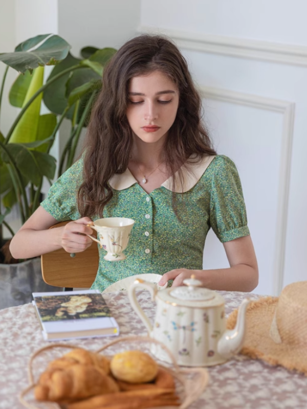 Green Meadow Floral Dress