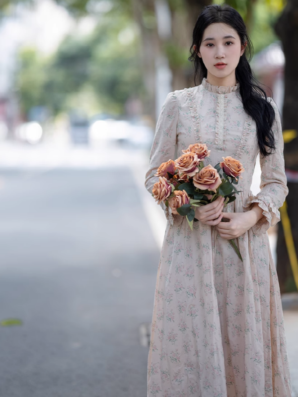 Springtime Serenade Floral Dress