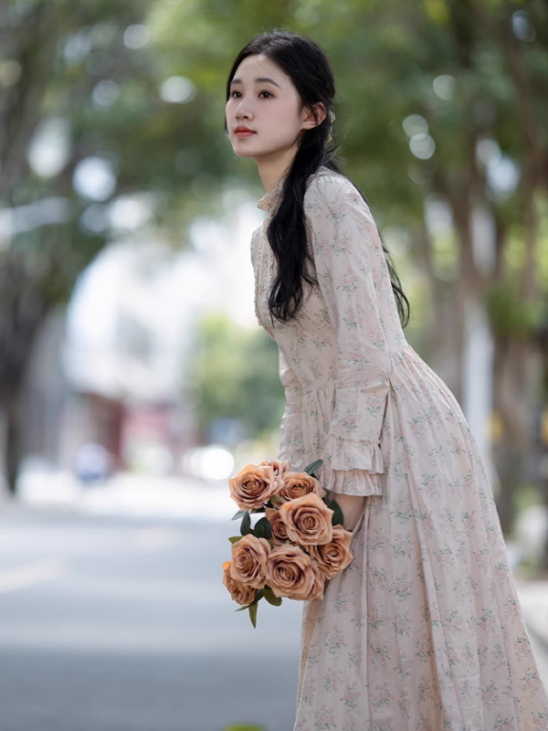 Springtime Serenade Floral Dress