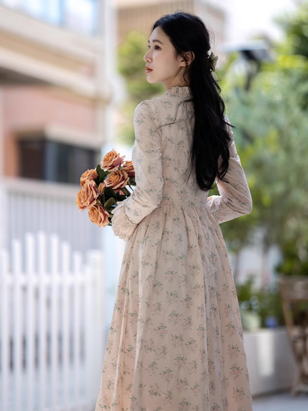 Springtime Serenade Floral Dress