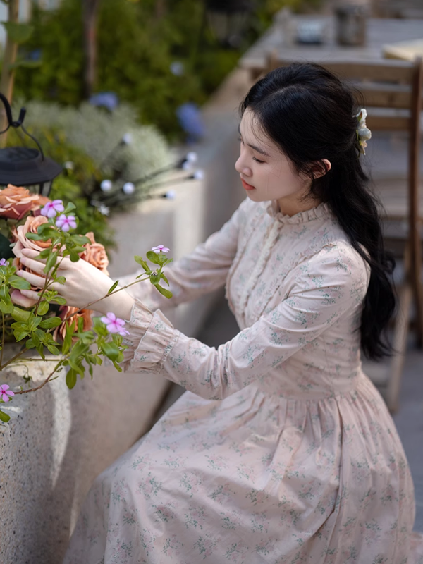 Springtime Serenade Floral Dress