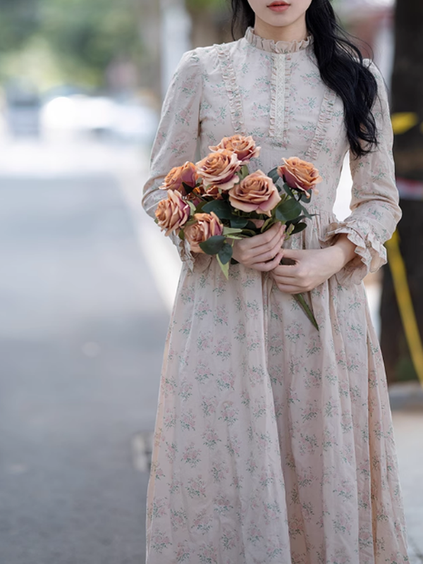 Springtime Serenade Floral Dress