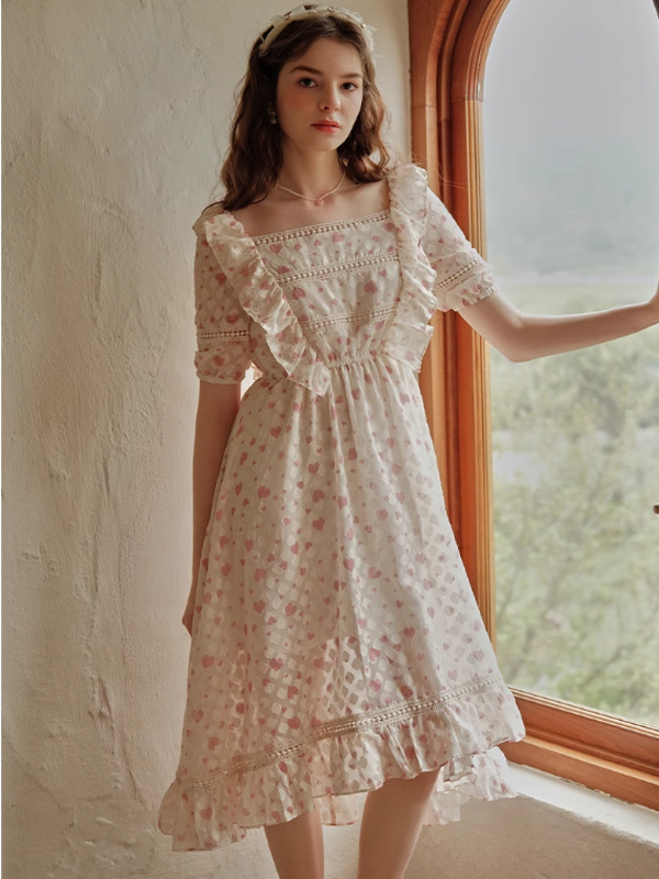 Sweetheart Whispers Chiffon Dress