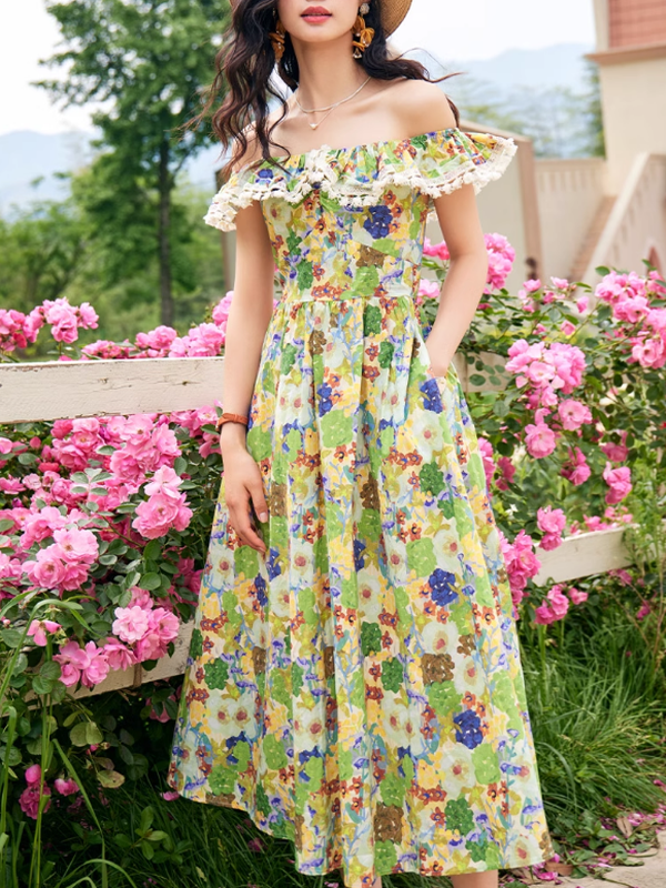 Floral Canvas Garden Dress