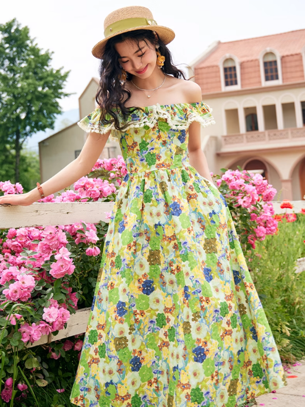 Floral Canvas Garden Dress