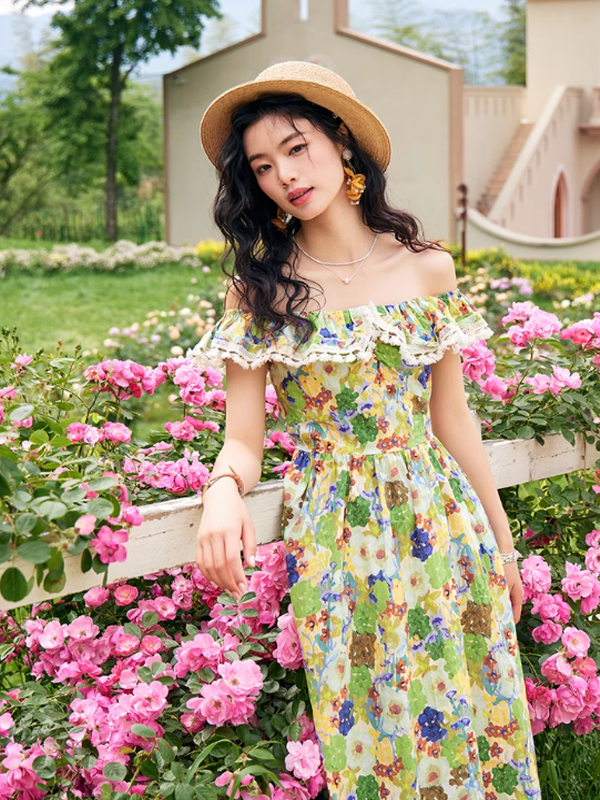 Floral Canvas Garden Dress