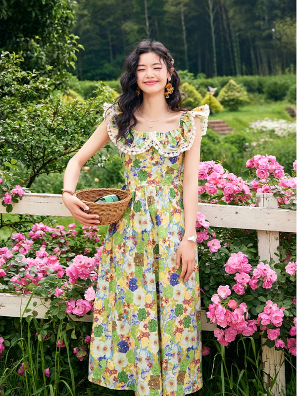 Floral Canvas Garden Dress