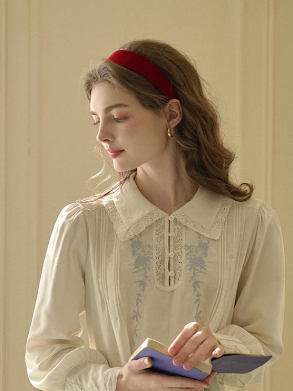 Isabelle's Vintage Rose Blouse